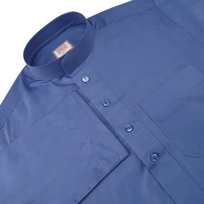 Al Aseel Premium Jubba Royal Blue Colour - Image 4