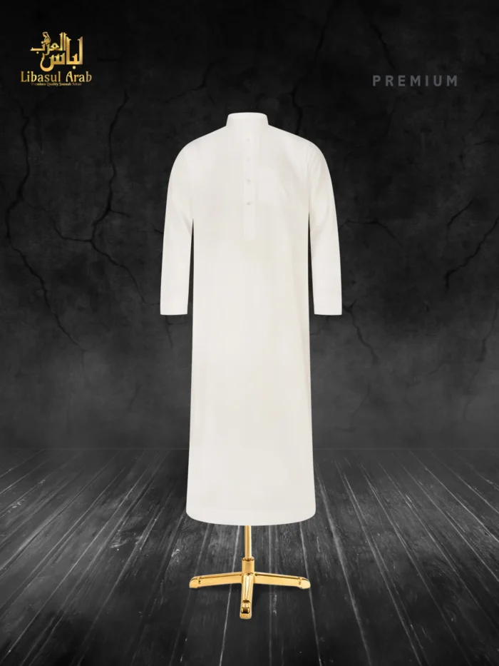 Al Aseel White Colour Premium Jubba - Image 1